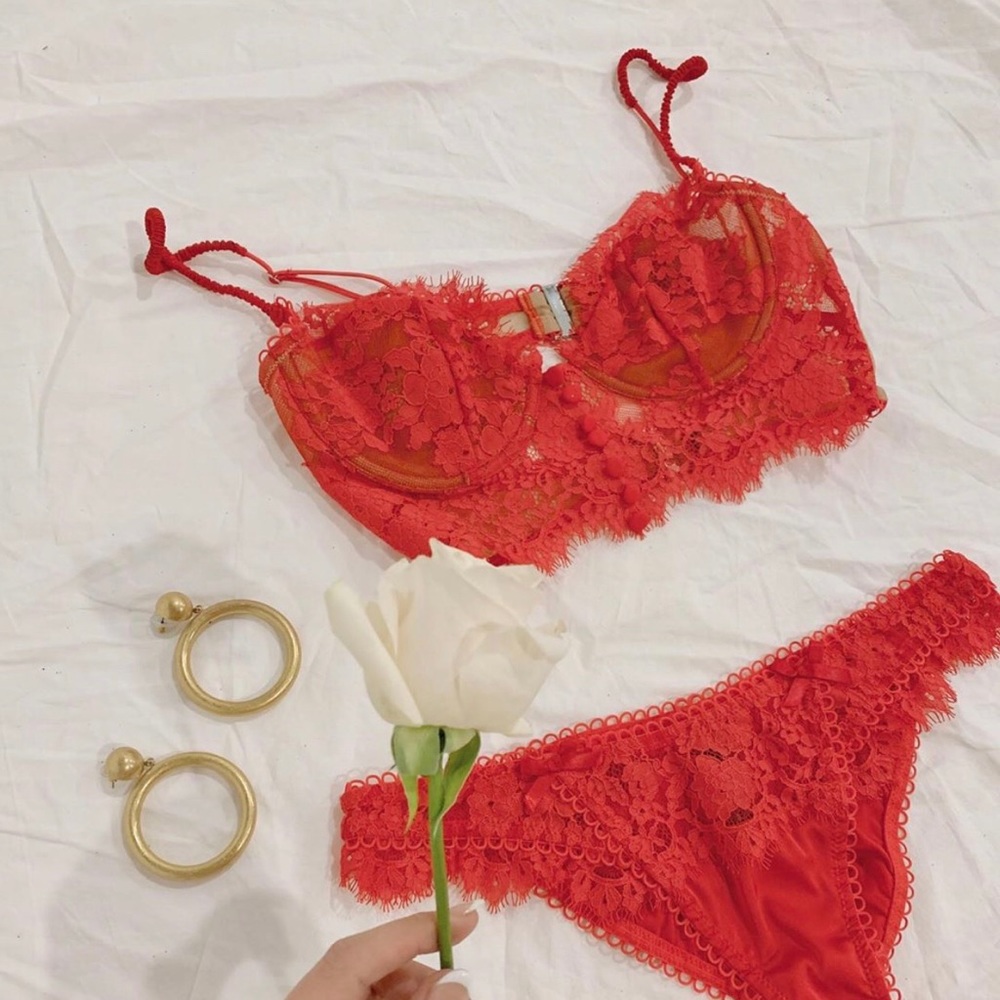 For Love & Lemons Faye Lace Underwire Bra - Picture 2 of 7